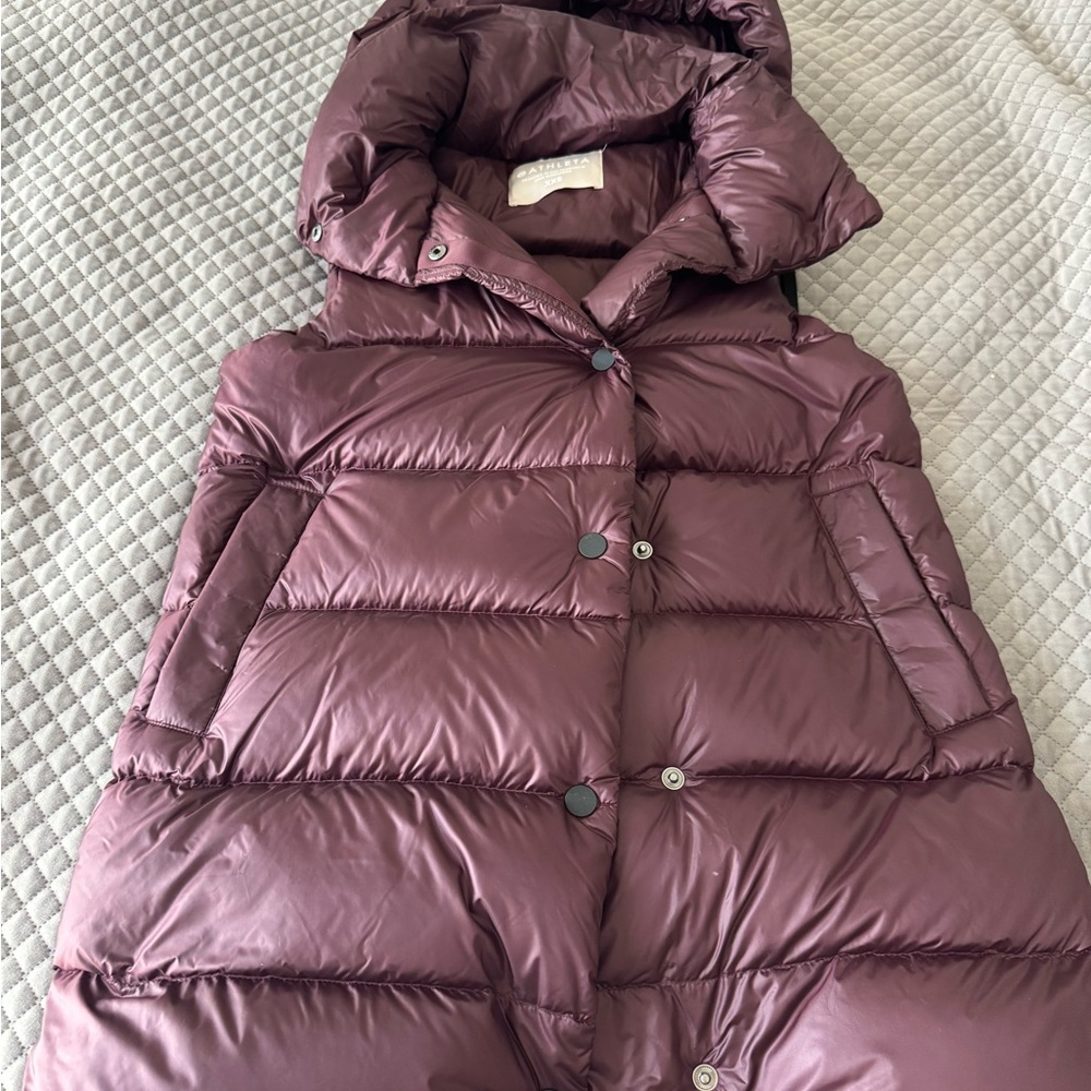 Athleta Purple Puffer Vest